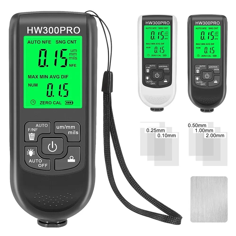 Paint Thickness Gauge - HW-300PRO Car Paint Film Automatic Thickness