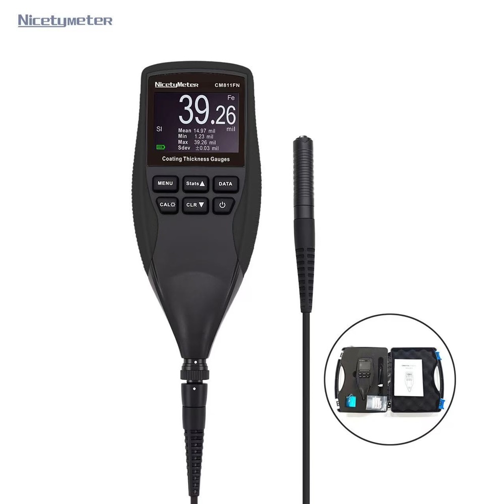 Paint Thickness Gauge - NicetyMeter Fe/NFe Digital Coating Thickness Gauge