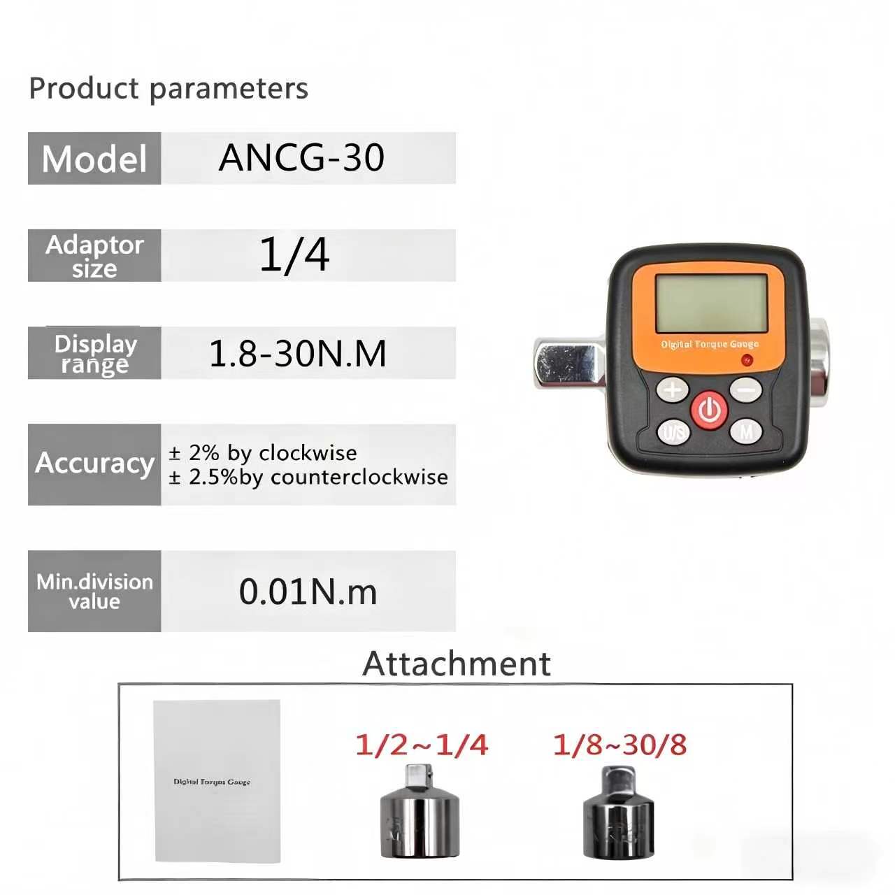 1/4'' 3/8'' 1/2 Company Direct - Torque Wrench Digital recension och pris