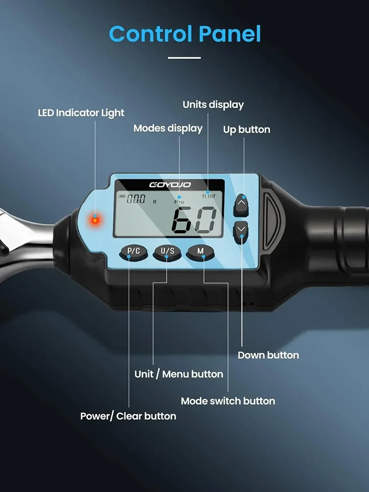 1/2 3/8 1/4 Digital Preset Tor - Torque Wrench Digital recension och pris
