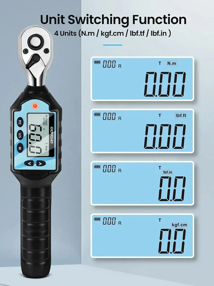 1/2 3/8 1/4 Digital Preset Tor - Torque Wrench Digital recension och pris