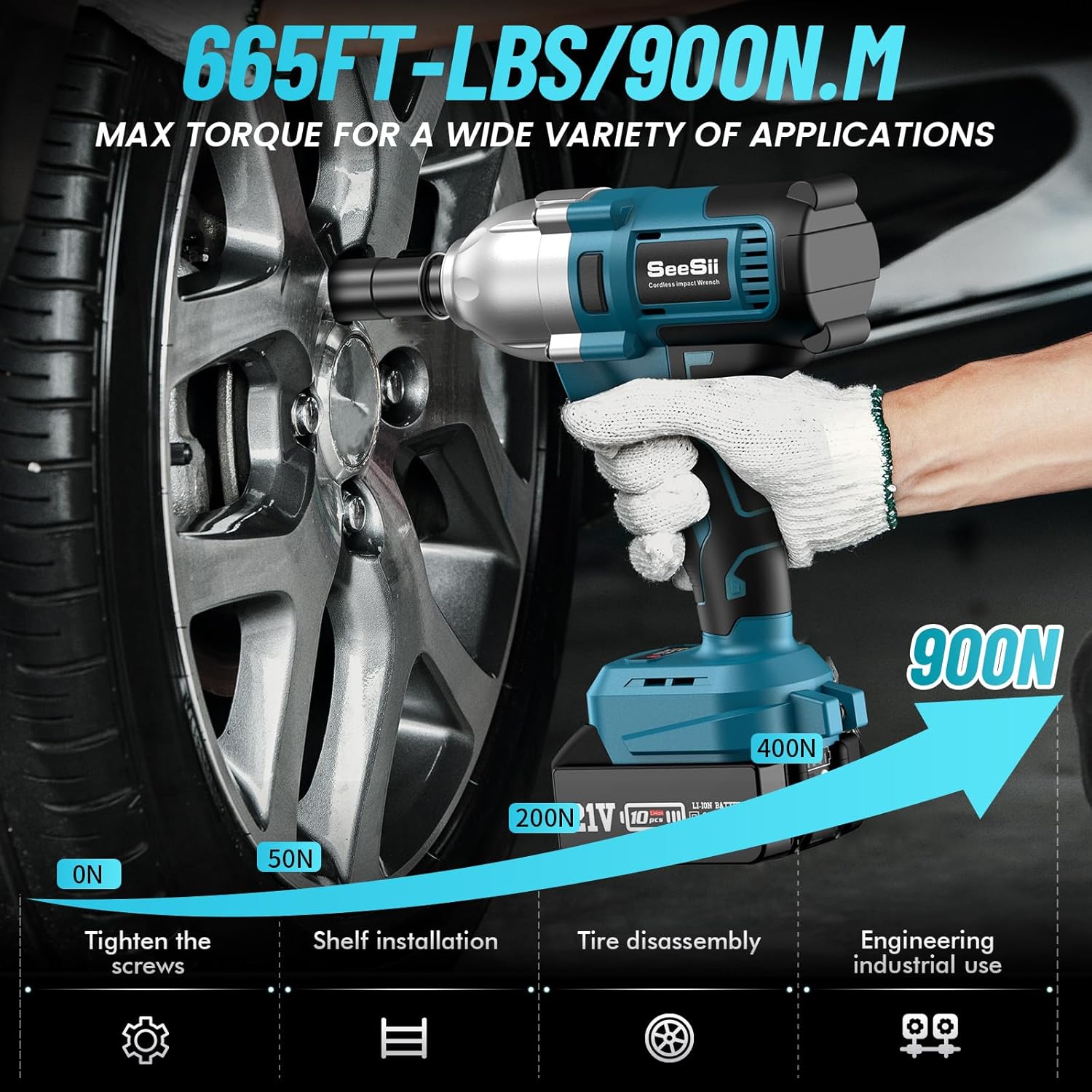 Seesii WH710 Cordless Electric - Torque Wrench Digital recension och pris