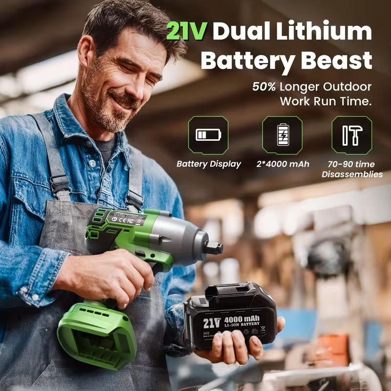 TaskStar Impact Wrench 1600N.m - Torque Wrench Digital recension och pris