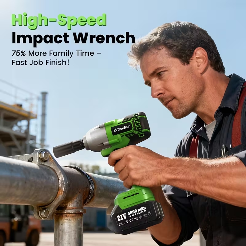 TaskStar Impact Wrench 1600N.m - Torque Wrench Digital recension och pris