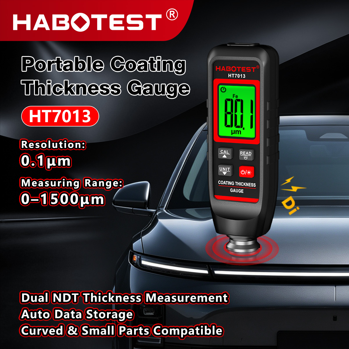 HABOTEST HT7013 Coating Thickn - Paint Thickness Gauge recension och pris