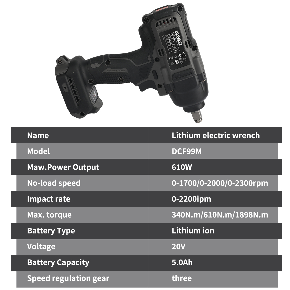 DeWalt DCF99M High Torque Brus - Torque Wrench Digital recension och pris