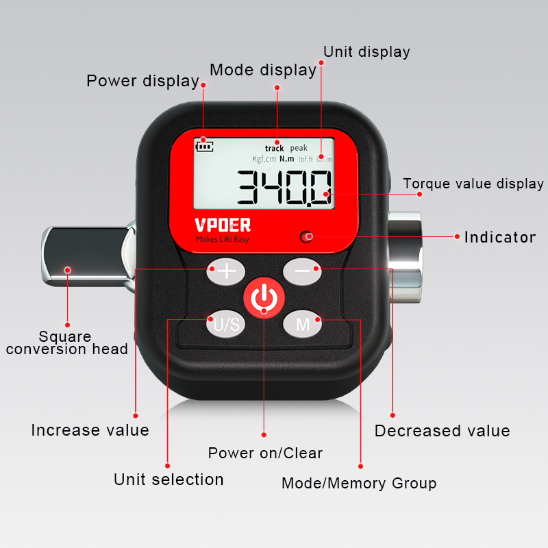 Digital Torque Wrench Adapter  - Torque Wrench Digital recension och pris